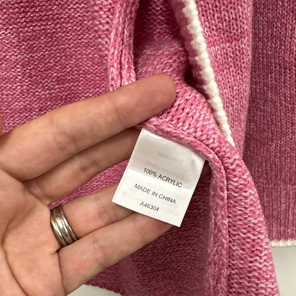New Appleseeds pink Women's Sweater cardigan M - Picture 5 of 6
